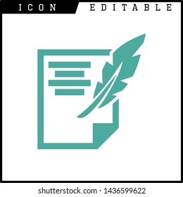 paper notes icon isolated sign symbol vector illustration - vector