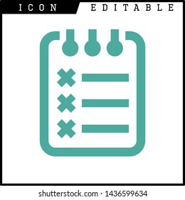 paper notes icon isolated sign symbol vector illustration - vector