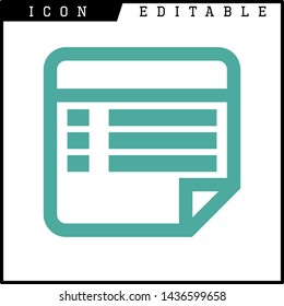 paper notes icon isolated sign symbol vector illustration - vector