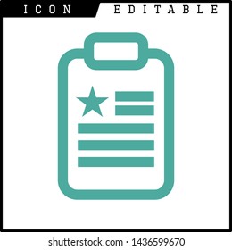 paper notes icon isolated sign symbol vector illustration - vector