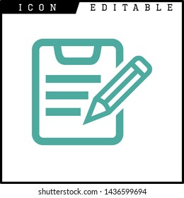 paper notes icon isolated sign symbol vector illustration - vector