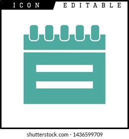 paper notes icon isolated sign symbol vector illustration - vector