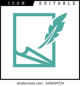 paper notes icon isolated sign symbol vector illustration - vector