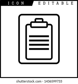 paper notes icon isolated sign symbol vector illustration - vector