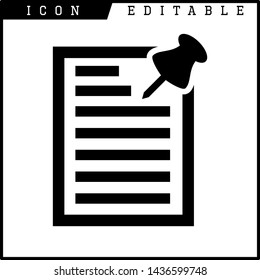 paper notes icon isolated sign symbol vector illustration - vector