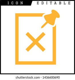 paper notes icon isolated sign symbol vector illustration - vector