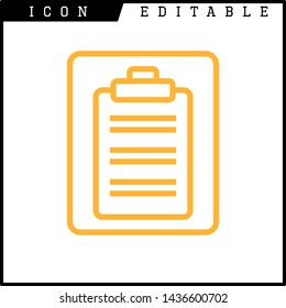 paper notes icon isolated sign symbol vector illustration - vector