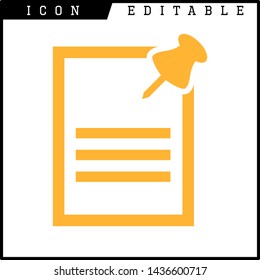 paper notes icon isolated sign symbol vector illustration - vector