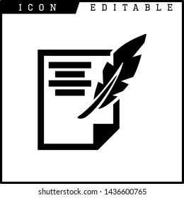 paper notes icon isolated sign symbol vector illustration - vector