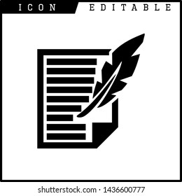paper notes icon isolated sign symbol vector illustration - vector