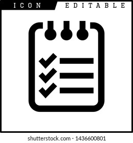 paper notes icon isolated sign symbol vector illustration - vector