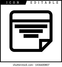 paper notes icon isolated sign symbol vector illustration - vector