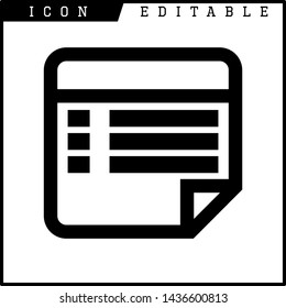 paper notes icon isolated sign symbol vector illustration - vector