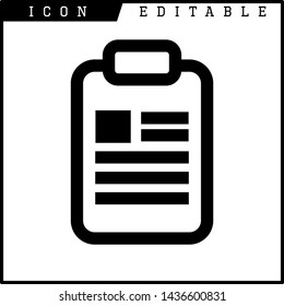 paper notes icon isolated sign symbol vector illustration - vector