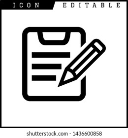 paper notes icon isolated sign symbol vector illustration - vector