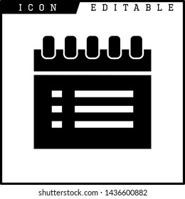 paper notes icon isolated sign symbol vector illustration - vector