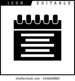 paper notes icon isolated sign symbol vector illustration - vector