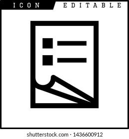 paper notes icon isolated sign symbol vector illustration - vector