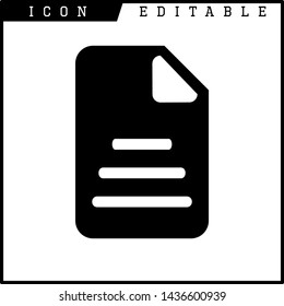 paper notes icon isolated sign symbol vector illustration - vector