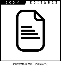 paper notes icon isolated sign symbol vector illustration - vector