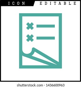 paper notes icon isolated sign symbol vector illustration - vector