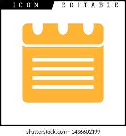paper notes icon isolated sign symbol vector illustration - vector