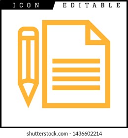 paper notes icon isolated sign symbol vector illustration - vector