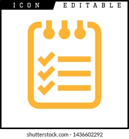 paper notes icon isolated sign symbol vector illustration - vector