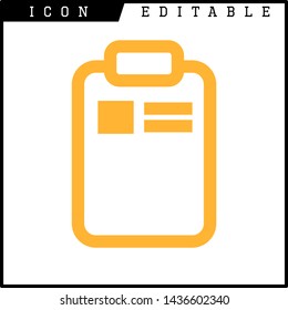 paper notes icon isolated sign symbol vector illustration - vector
