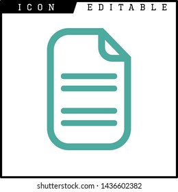 paper notes icon isolated sign symbol vector illustration - vector