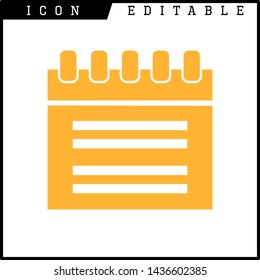 paper notes icon isolated sign symbol vector illustration - vector
