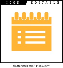paper notes icon isolated sign symbol vector illustration - vector