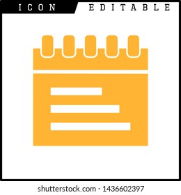 paper notes icon isolated sign symbol vector illustration - vector