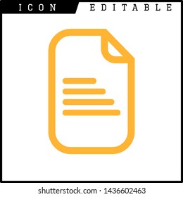 paper notes icon isolated sign symbol vector illustration - vector