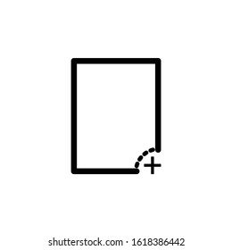 paper notes icon isolated sign symbol vector illustration - vector

