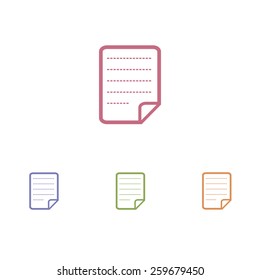 paper notes icons