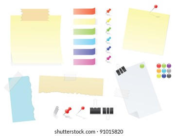 Paper Notes And Post-It Stickers