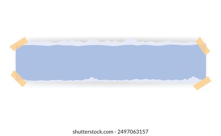 Paper notes stickers. Place for memo messages on paper sheets. Blank sticky place for to do list and office notice or information board