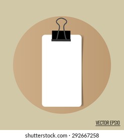 Paper notes. Vector Illustration.