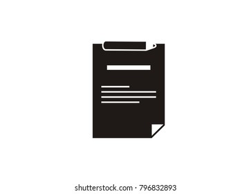 paper notes/memo simple icon