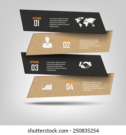 Paper number options template,Vector design template,infographics design