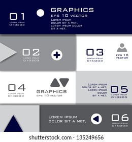 Paper Numbered Banners - Vector Illustration, Graphic Design Editable For Your Design. Modern Design Template Useful For Infographics