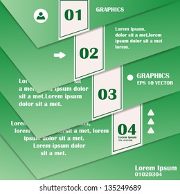Paper Numbered Banners - Vector Illustration, Graphic Design Editable For Your Design. Modern Design Template Useful For Infographics