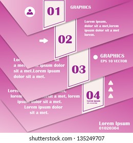 Paper Numbered Banners - Vector Illustration, Graphic Design Editable For Your Design. Modern Design Template Useful For Infographics