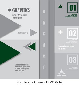 Paper Numbered Banners - Vector Illustration, Graphic Design Editable For Your Design. Modern Design Template Useful For Infographics