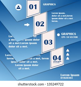 Paper Numbered Banners - Vector Illustration, Graphic Design Editable For Your Design. Modern Design Template Useful For Infographics