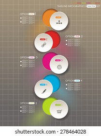 Paper Numbers Design. Can be used for workflow layout; diagram; number options; step up options; web design; banner template; info graphic, timeline.