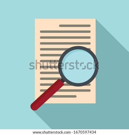 Paper office request icon. Flat illustration of paper office request vector icon for web design