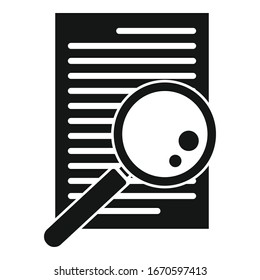 Paper office request icon. Simple illustration of paper office request vector icon for web design isolated on white background