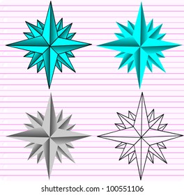 paper with on 3D star